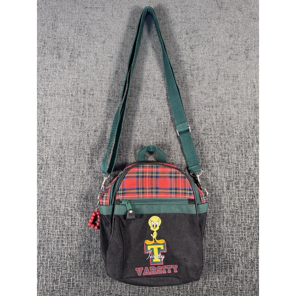 1998 Looney Tunes Tweety Bird Varsity Mini Backpack.